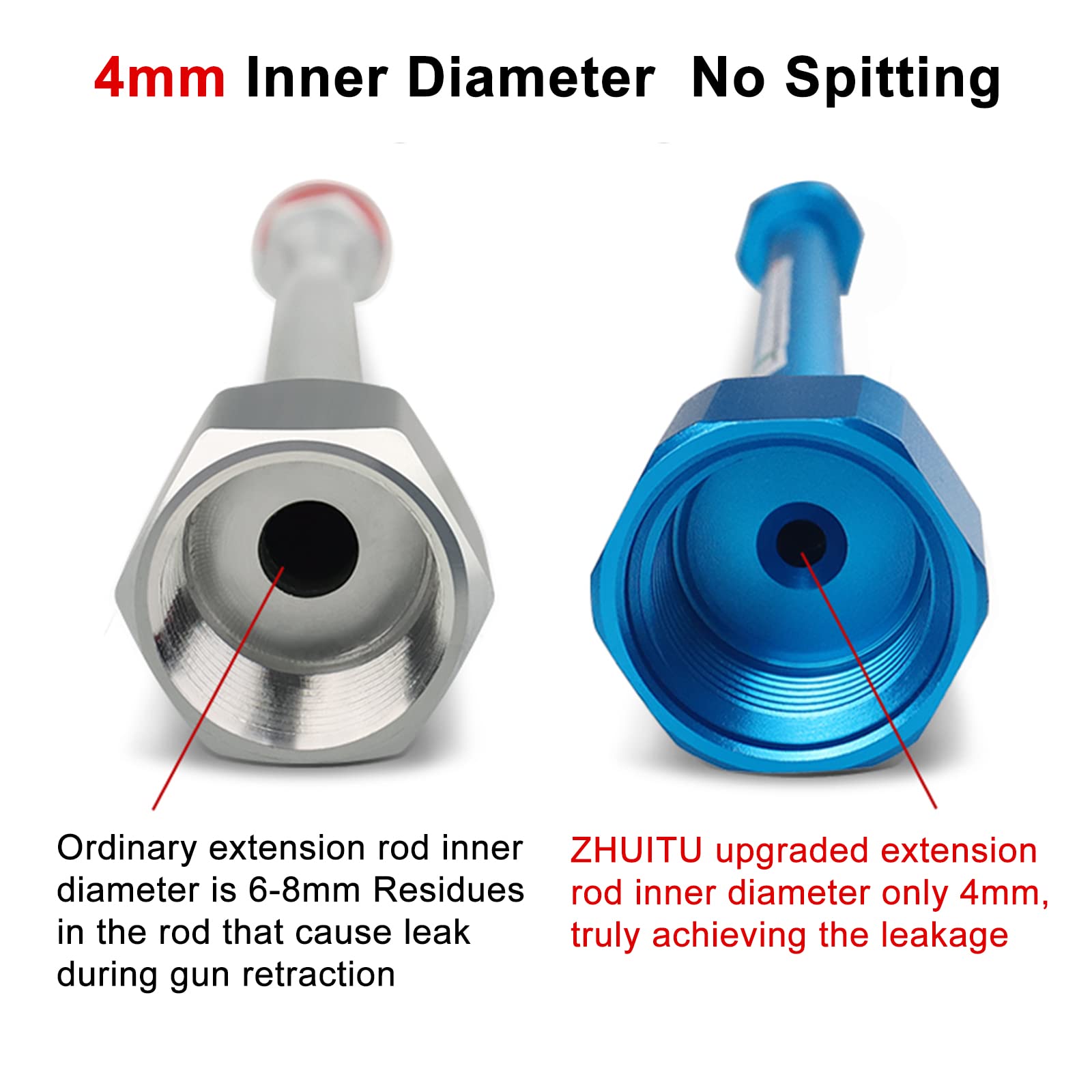 Airless Paint Sprayer Spray Gun Tip Extension Pole Rod 3 Pack Airless Sprayer Gun Spray Painting Wand 8inch 11.8inch 20inch