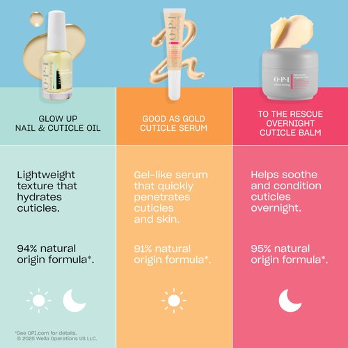 OPI Nature Strong Nails & Skin - Glow Up Nail & Cuticle Oil with Dropper | Lightweight, Nourishing Natural Oil Blend Moisturizes Dry Cuticles | Enriched with Vitamin E | 0.27 Fl Oz | 8 mL