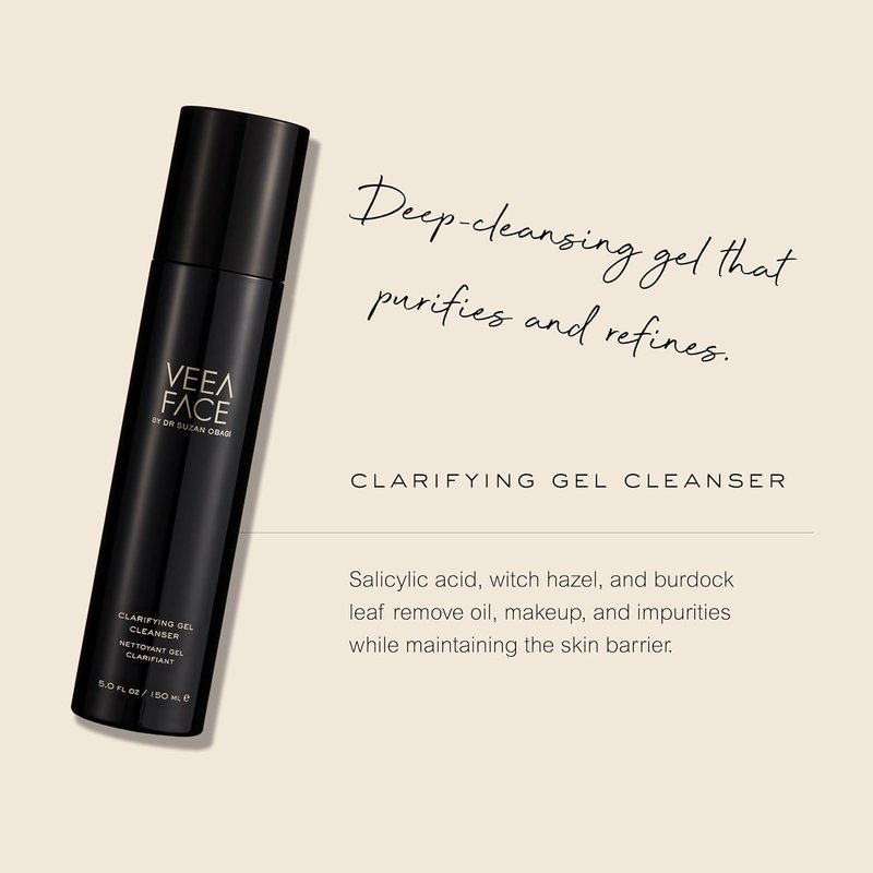 Veea Face by Dr. Suzan Obagi - Clarifying Gel Cleanser | Exfoliating & Refreshing | 5 fl oz (150 ml)