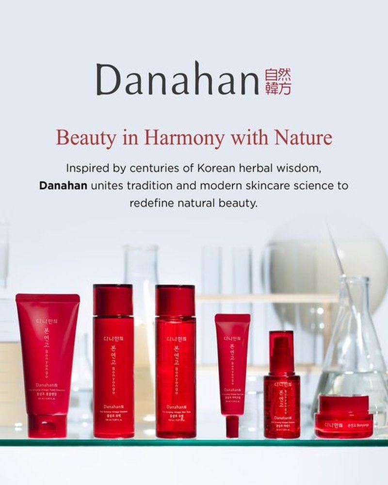 DANAHAN Bonyongo 6-Year Red Ginseng Vinegar Essence – Bouncy Concentrated Serum, Non-Sticky – pH Balancing Hydration & Glow, 8-Herb Complex, Revitalizing & Intensive for All Skin Types 1.5 fl.oz