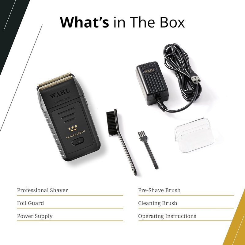 Wahl Professional 5 Star Vanish Shaver - Cordless, Ergonomic Design with 100+ Minute Runtime