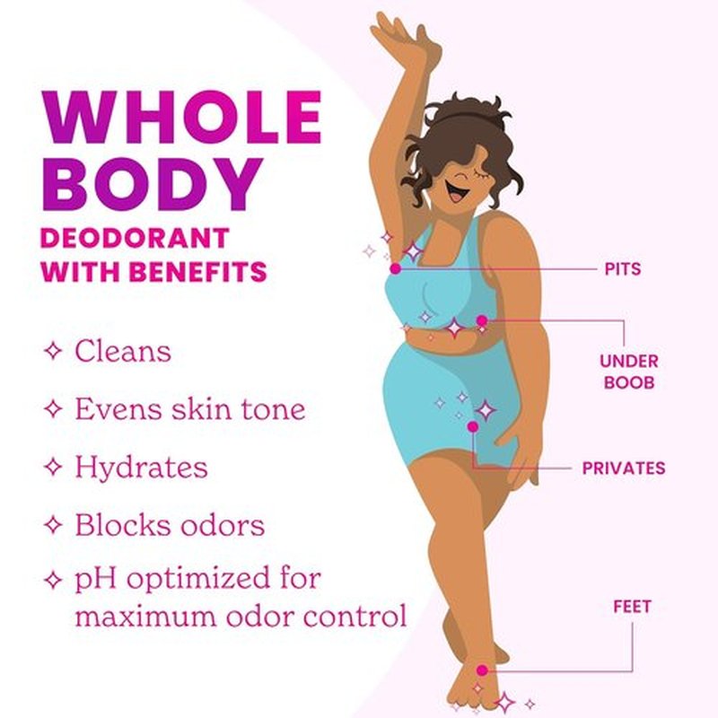 Lume Whole Body Deodorant - 72-Hour Odor Control Solid Stick - Aluminum & Baking Soda Free | 2.6 oz (Pack of 2)