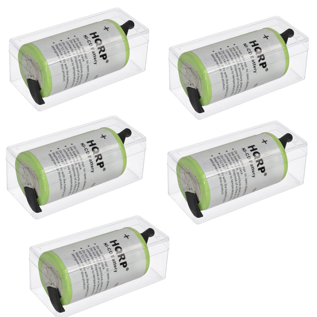 HQRP 5-Pack Battery Compatible with Wahl 00745-302 745-302 9877 9879 8900 8061 7070 7353 7045 7030 7037 7355 5-Star Shaver Trimmer