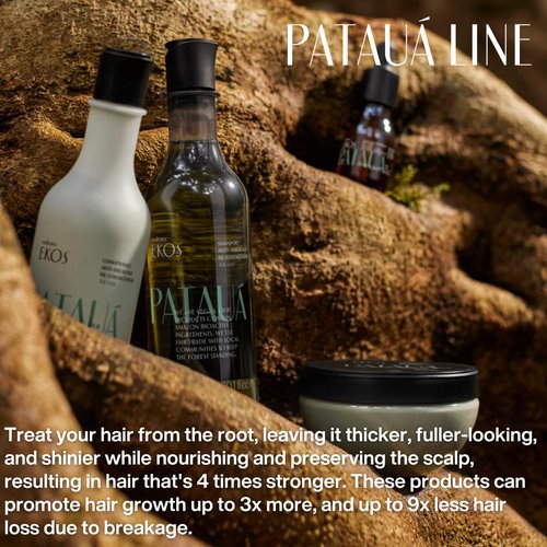 Natura Ekos Patauá Anti-Breakage Shampoo Refill - Fortify Roots & Strands - Vegan Hair Care | 10.1 fl oz (300ml)