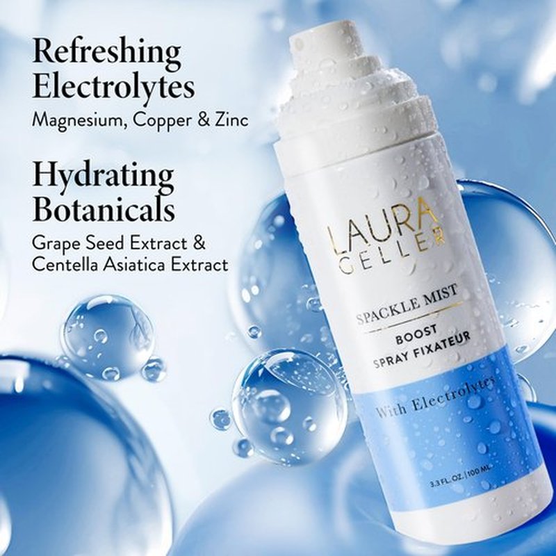 LAURA GELLER NEW YORK Prime-n-Set Duo: Spackle Primer, Hydrate + Spackle Mist Boost Setting Spray with Electrolytes