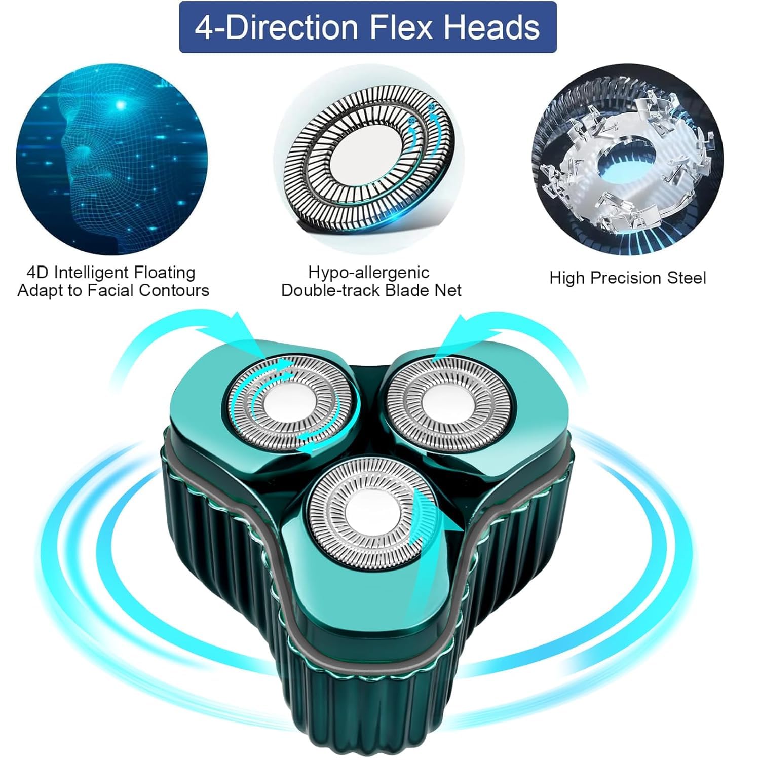 Mini Electric Razor for Men, Upgrade Mini Shaver, Pocket Size Portable Electric Shaver, USB Rechargeable, Waterproof, Easy to Use One-Button, Suitable for Home, Car, Travel, Gift for Men