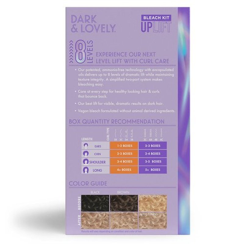SoftSheen-Carson Uplift Bleaching Kit - Dark and Lovely® Powder, Developer & Toner for Blonde Hair