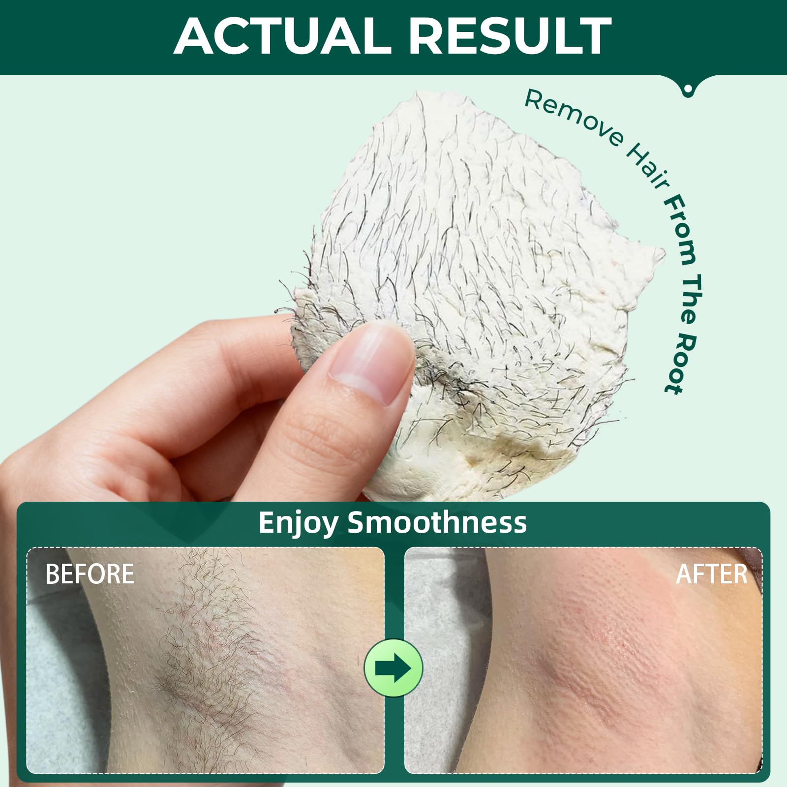 VENNCO 1lb White Wax Beads for Hair Removal, Unscented Hard Wax Beads Refill for Home Waxing, Perfect for Face Brazilian Bikini Legs and Underarms, Stripless Waxing Beads for Women Men