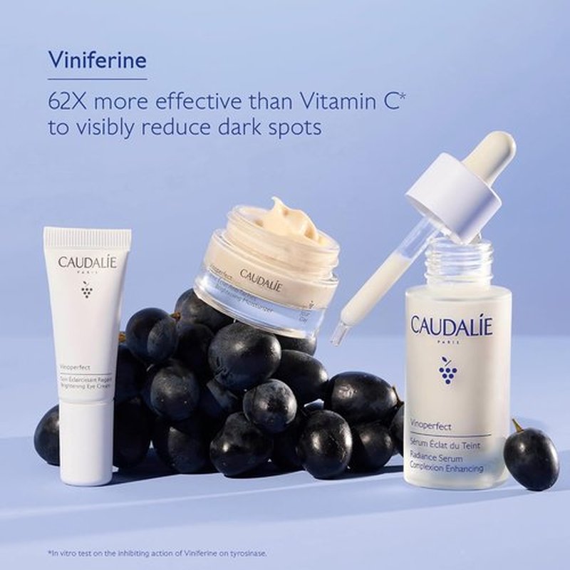 Caudalie Dark Spot Brightening Trio | Vinoperfect Serum + 2 Free Travel-Size Products - $120 Value