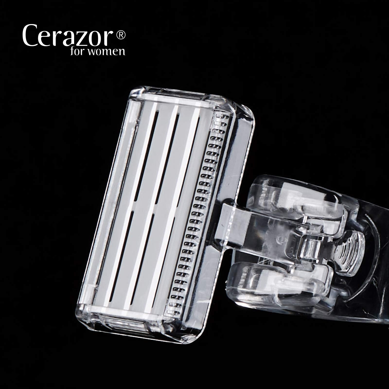 Cerazor, Purple, Ceramic Razor for Women, Non-Metallic Ceramic Razor Blade, No Metal Allergy, No Skin Damages, Shaver.