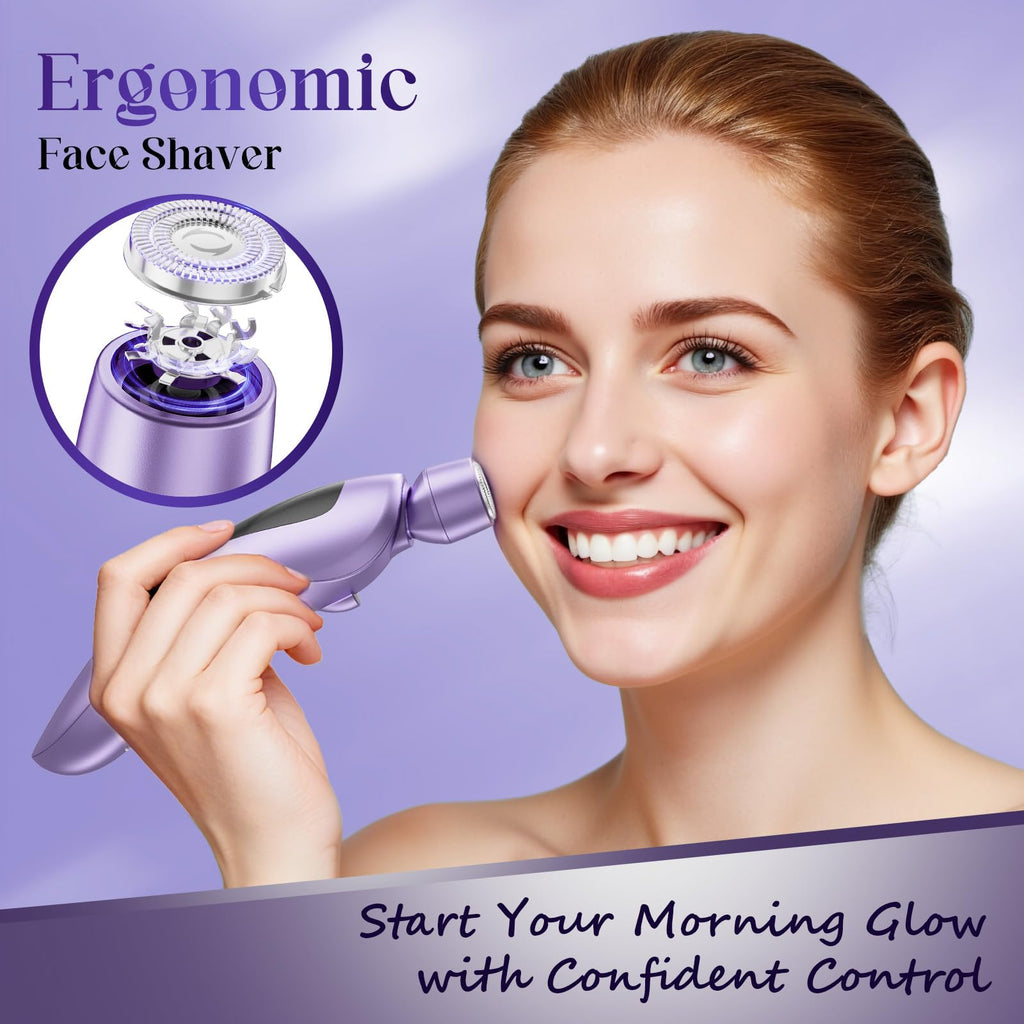 rategist Cordless Electric Razors for Women: Rechargeable Painless Bikini Trimmer for Body Hair - 𝐈𝐏𝐗𝟕 𝐖𝐚𝐭𝐞𝐫𝐩𝐫𝐨𝐨𝐟 Shaver with 𝐋𝐄𝐃 𝐃𝐢𝐬𝐩𝐥𝐚𝐲 for Face/Underarm/Leg Deep Purple