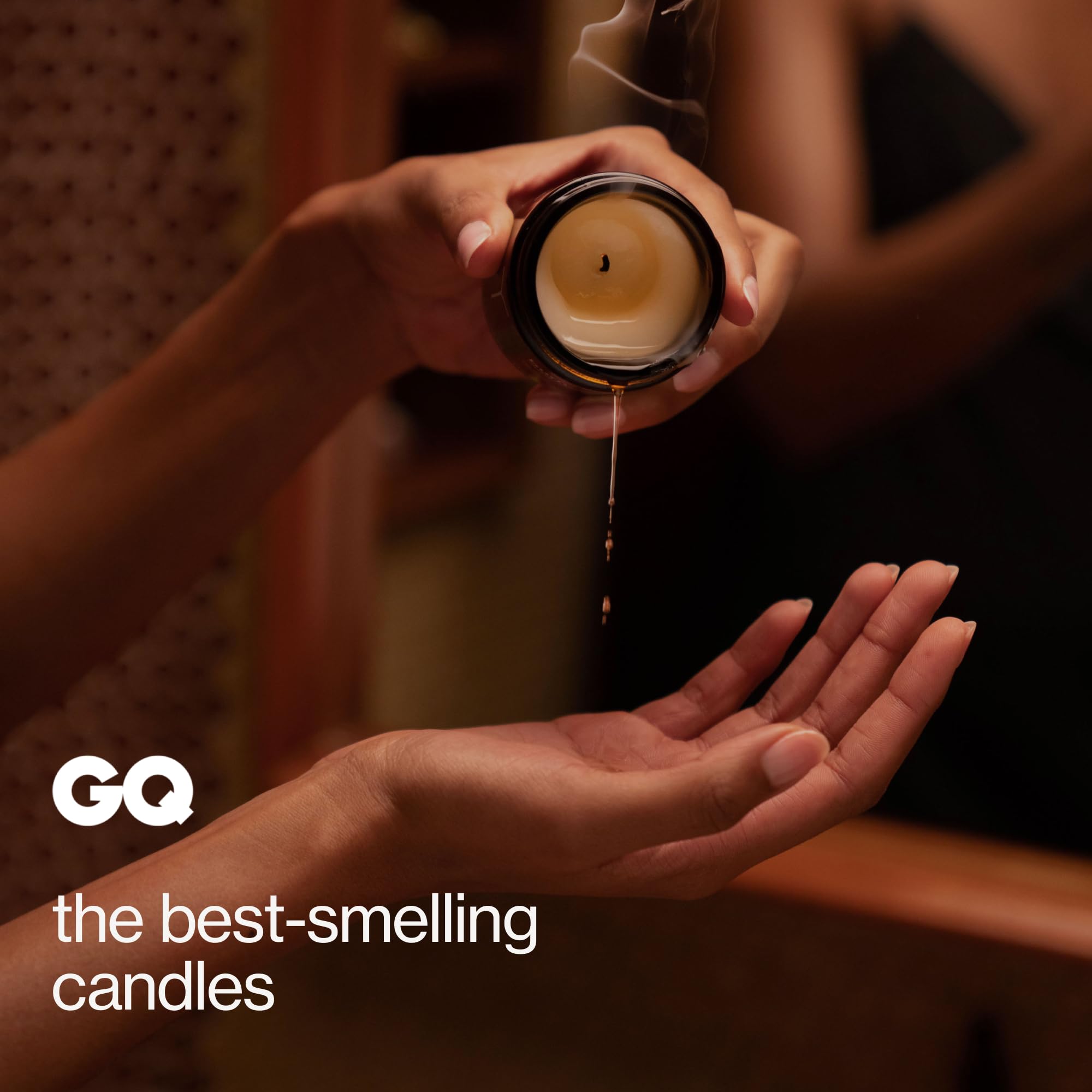 Maude Burn, Green Room (No. 3) - Hydrating + Skin-Softening Soybean + Jojoba Oil Massage Candle - Soothing Massage Oil Candle with Notes of Eucalyptus + Sandalwood - Relaxing Self Care Gifts (4 oz)