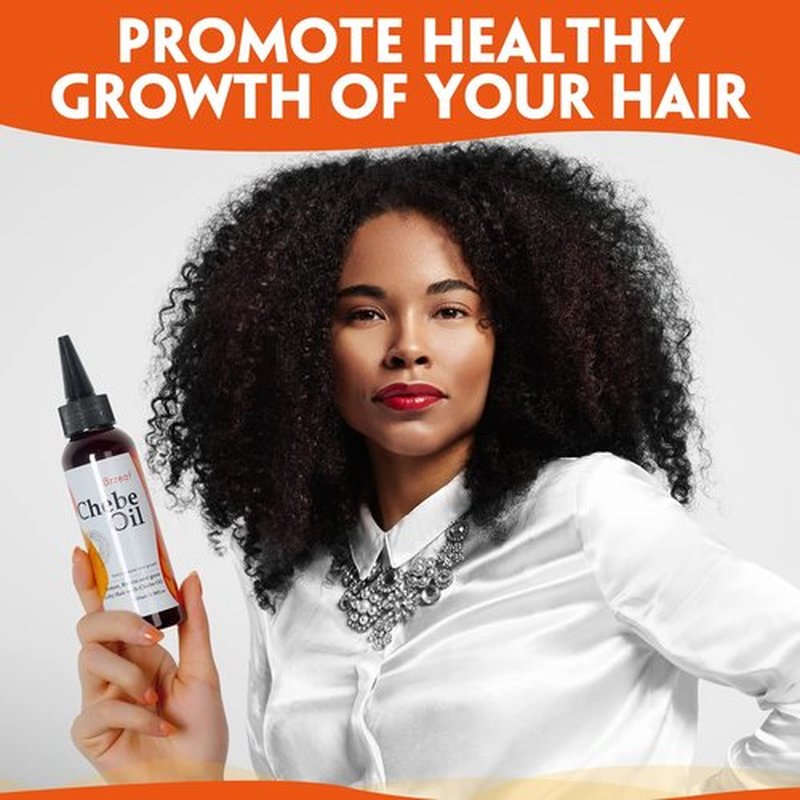 Brzeaf Natural Chebe Oil from Chad - 3.38OZ, Moisturizing African Scalp and Hair Oil for Promoting Growth, Deterring Breakage & Deep Conditioning