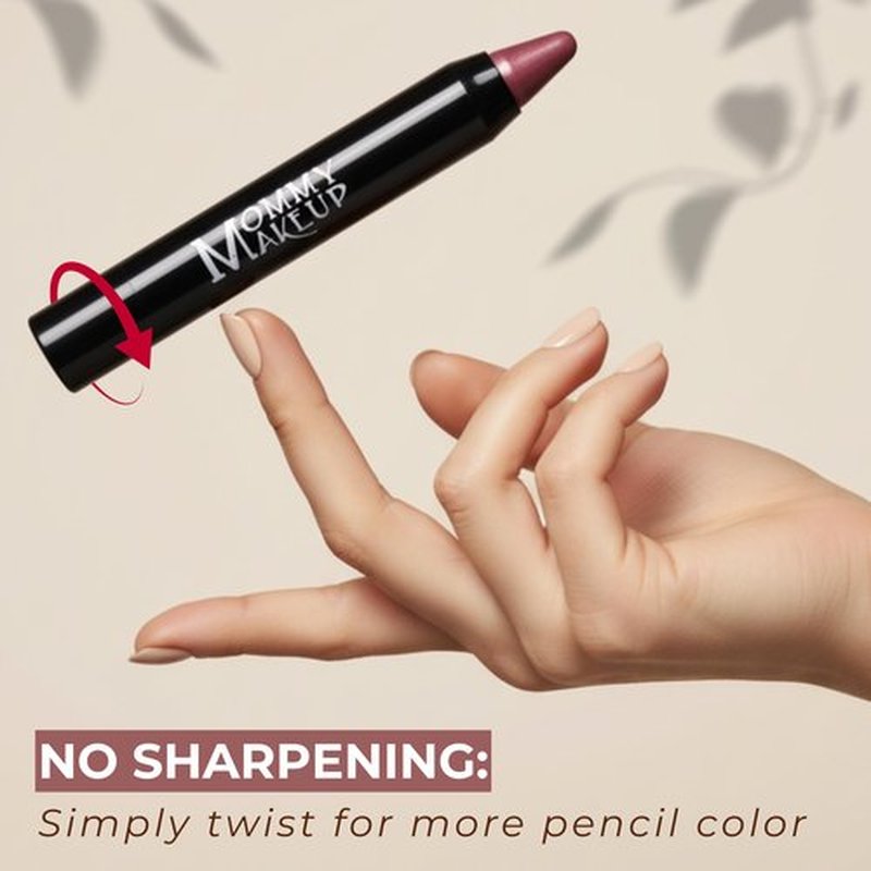 Mommy Makeup Triple Sticks Lipstick, Cream Blush & Treatment All-In-One with Shea & Cocoa Butter - Soft & Creamy Moisturizing Lip Crayon For Lips & Cheeks (Glinda)