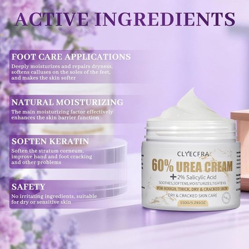 Regine Switzerland 5-in-1 Urea Cream - Maximum Strength 60% Formula with 2% Salicylic Acid for Deep Hydration & Callus Removal | 150g
