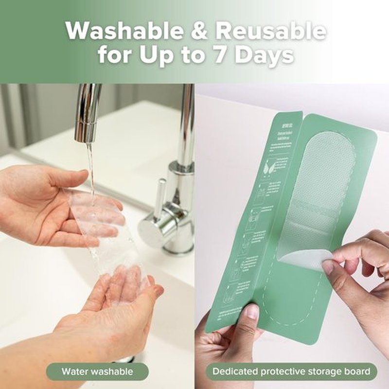 haakaa C Section Scar Silicone Strips, Silicone Scar Sheets for C-Section and Keloid Scars, Reusable Medical-Grade Silicone Scar Patches, Includes Storage Board, Two Thickness (0.5mm*3 + 1mm*3)
