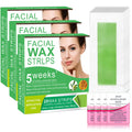 YSCFHSHC Wax Strips for Hair Removal - 98% Natural Formula for Sensitive Skin, Gentle & Fast Hair Removal on Eyebrows, Lips & Chin"- Hypoallergenic 3pcs