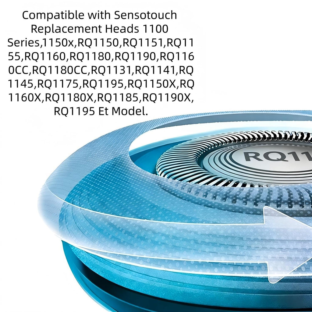 RQ11 Replacement Shaver Head Compatible with Philips Norelco Sensotouch 2D 1100 Series RQ1150X RQ1160CC RQ1180CC RQ1195