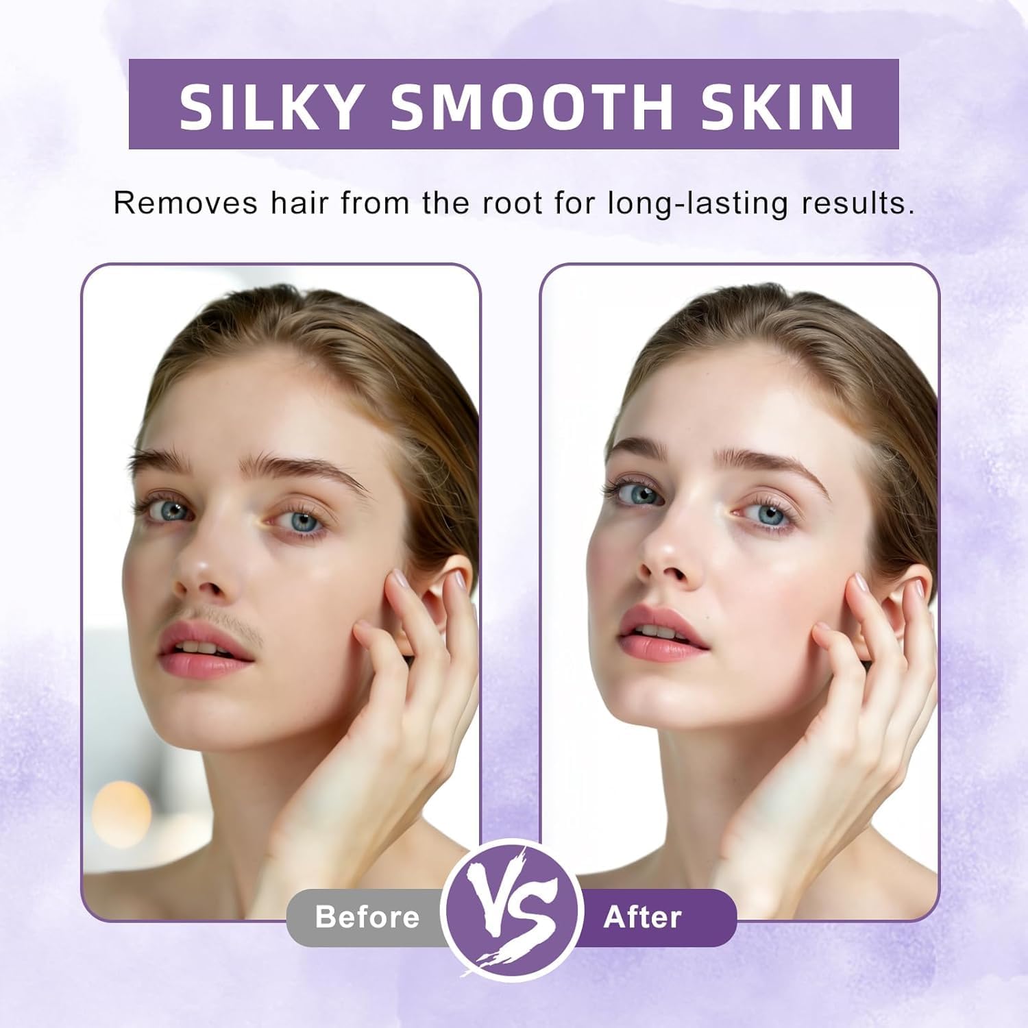 Facial Wax Strips for Hair Removal - 98% Natural Formula, Hypoallergenic for All Skin Types, Face Wax Strips for Women, Gentle & Quick Wax Strips for Face, Eyebrow, Upper Lip, Chin, Legs & Bikini Line