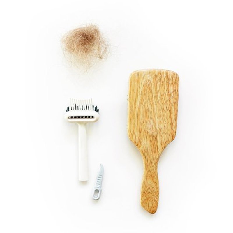 BlairCo 2-in-1 Hair Brush & Comb Cleaner Tool with Pick – Hairbrush Cleaning Tool for Removing Hair, Lint & Buildup – Easy Round Brush Disassembly – Brush Cleaner for Salon & Home Use