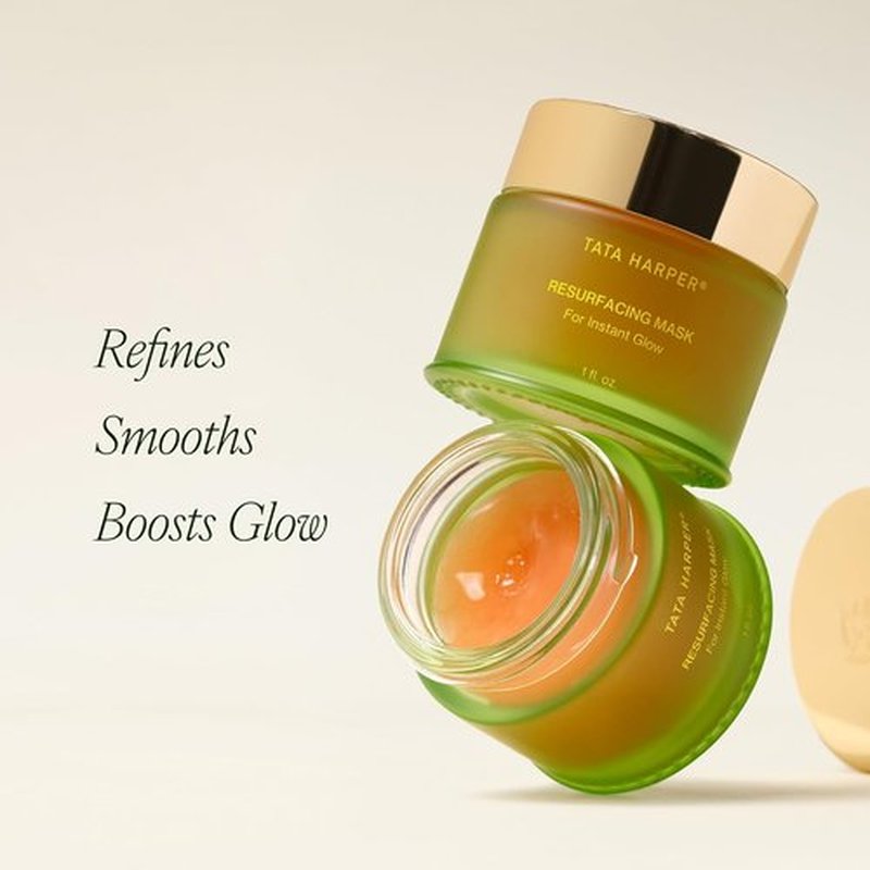 Tata Harper Resurfacing Mask - Instant Glow Exfoliating Enzyme Face Mask | Natural Skincare, 30ml
