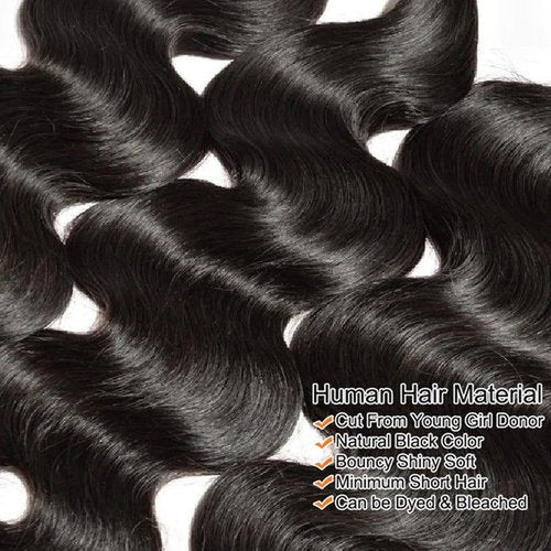 12A Human Hair Bundles 18 18 18 Inch Raw Body Wave 3 Bundles Human Hair 100% Unprocessed Brazilian Virgin Hair Quick Weave Extensions Natural Black