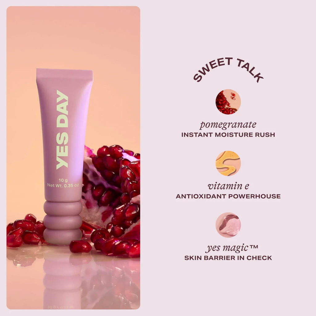 YES DAY Lip Sweetie Hydrating Lip Mask for Teens (Vanilla Glaze) – Day or Overnight Lip Mask for Teens & Ages 10 Up, with Pomegranate & Vitamin E (10g)