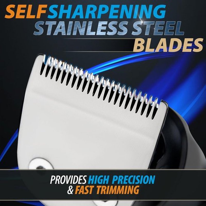 OLOV Men's Beard Trimmer - 21-Piece All-in-One Grooming Kit with USB Recharge Dock | Hair Clipper & More