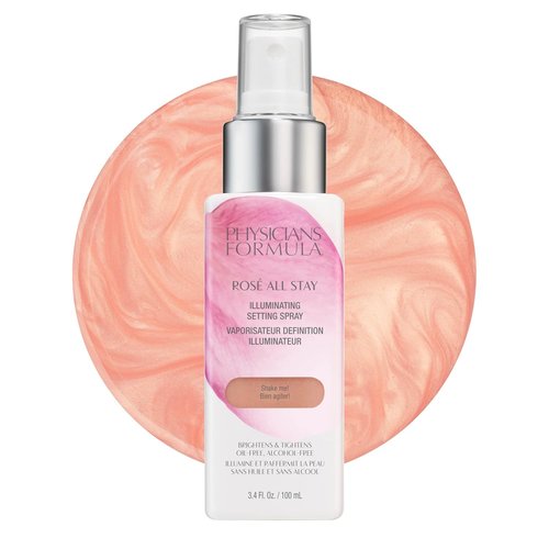 Physicians Formula Rosé All Stay Illuminating Setting Spray - Oil-Free, Alcohol-Free, Antioxidant Formula | Dermatologist Tested