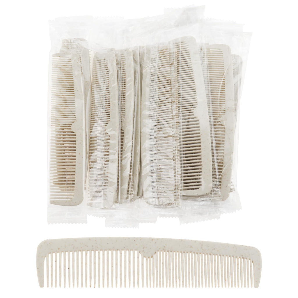 Hair Combs Bulk, 50 Pack Disposable Combs Individually Wrapped, Double Tooth for Beard and Hair, Suitable for Travel, Hotel, Event Gifting and Care Bag