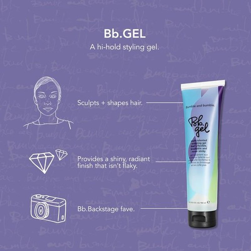 Bumble and bumble. Hair Gel Sculpting Medium - Flexible & Brushable | Adds Shine | Flake-Free Finish | 5 Fl Oz