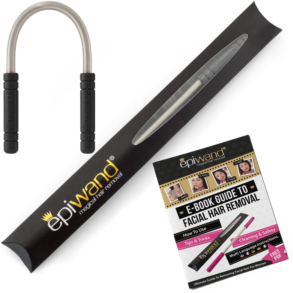 Epiwand Facial Hair Remover Spring Threading Tool - Our Women’s Facial Epilator Coil Removes Peach Fuzz, Chin, Cheek, Neck, Mustache and Upper Lip Hair Quickly - How to Use Instructions in Box.