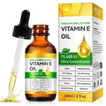 KITNOBLIS Vitamin E Oil for Skin - 75,000 IU | Vitamin E Oil for Scars, Stretch Marks, Wrinkles, 100% Natural d-Alpha Tocopherol for Face & Hair, Moisturizing Anti-Aging (60 ML)
