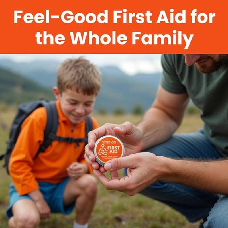 Green Goo First Aid Salve - All-Natural Healing Cream for Cuts & Sunburns | 4 Oz