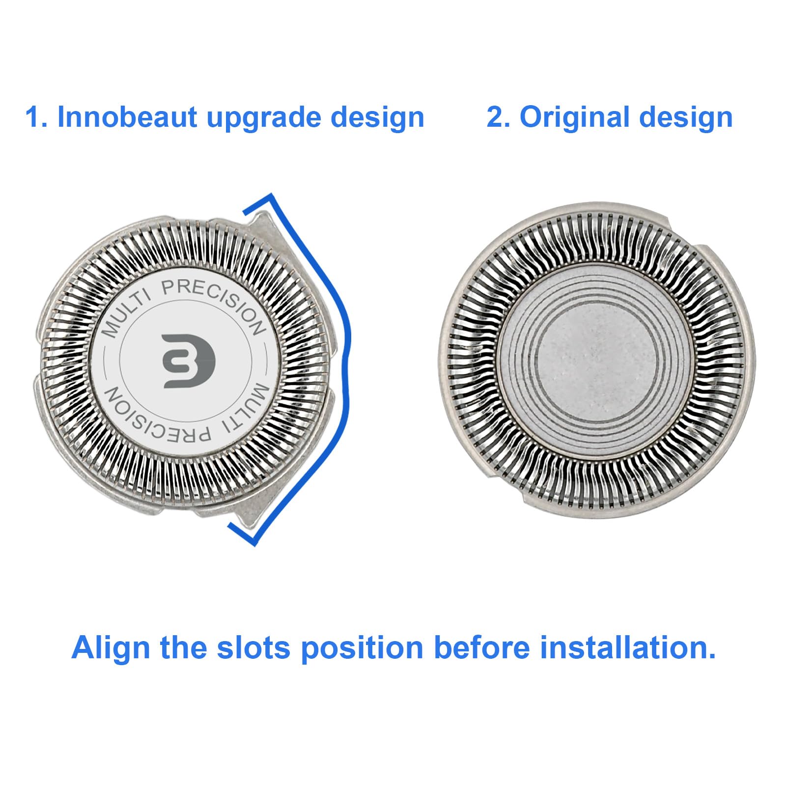 SH30 Replacement Heads for Philips Norelco 3000/2000/1000, 3 Pack