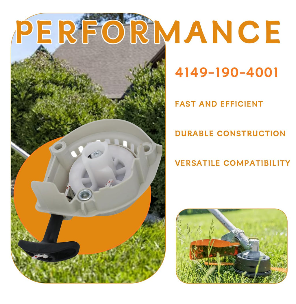 Adorih FS94 Recoil Rewind Starter - 4149 190 4001 - for Stihl FS94 FS94R KM94R HL91K HL94 HL94K KM94 HL91 FS94C FS94RC String Trimmer Replacement Part 4149-190-4001
