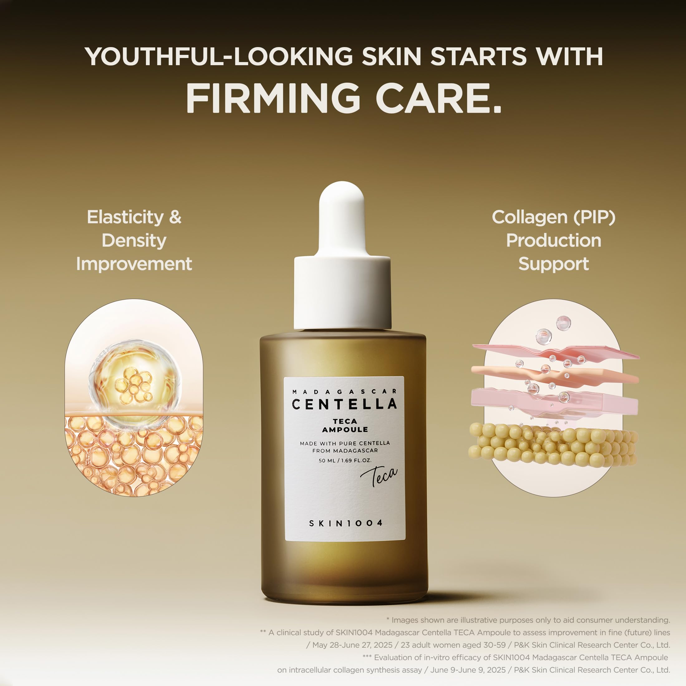 SKIN1004 Madagascar Centella TECA Ampoule, Korean Face Serum for Oil Balance & Moisture Barrier Support with TECA & PDRN, Hydrating Serum for Skin Firmness, Korean Skin Care, 1.69 fl oz / 50 ml