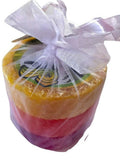 Bubble Shack Hawaii Loofah Soap Trio Organza Set (3 Bars, Rainbow Set)