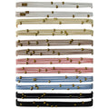 UDeBe Fashion Hair Ties with Golden Beads, Thin Hair Elastics Tie Korean, Colorful 12 Counts.