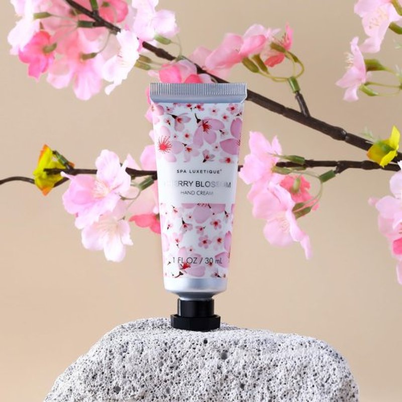 Spa Luxetique Hand Cream Gift Set - Moisturizing Shea Butter & Glycerin Lotion | 4 Travel Size Packs for Women’s Birthdays & Mother’s Day