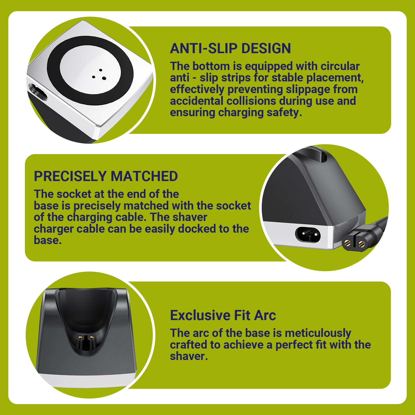 Charger Dock Compatible with Philips Norelco Oneblade QP2520