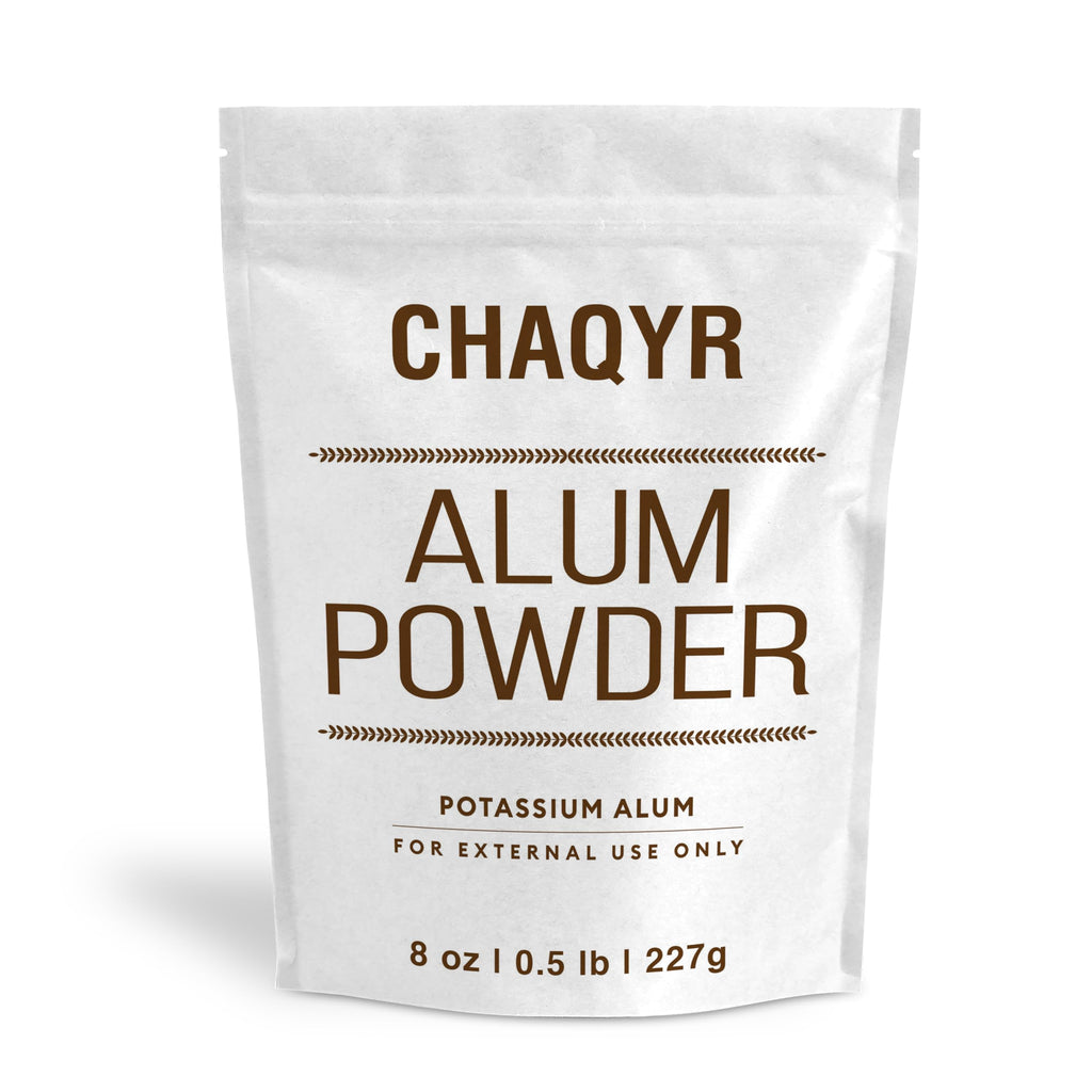 Chaqyr Alum Powder (Finely Granulated Form) Potassium Alum Mineral Salt, 8 oz, for Deodorant, Leather Tanning, Foot Soak, Lab Reagent Grade External Use