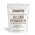 Chaqyr Alum Powder (Finely Granulated Form) Potassium Alum Mineral Salt, 8 oz, for Deodorant, Leather Tanning, Foot Soak, Lab Reagent Grade External Use