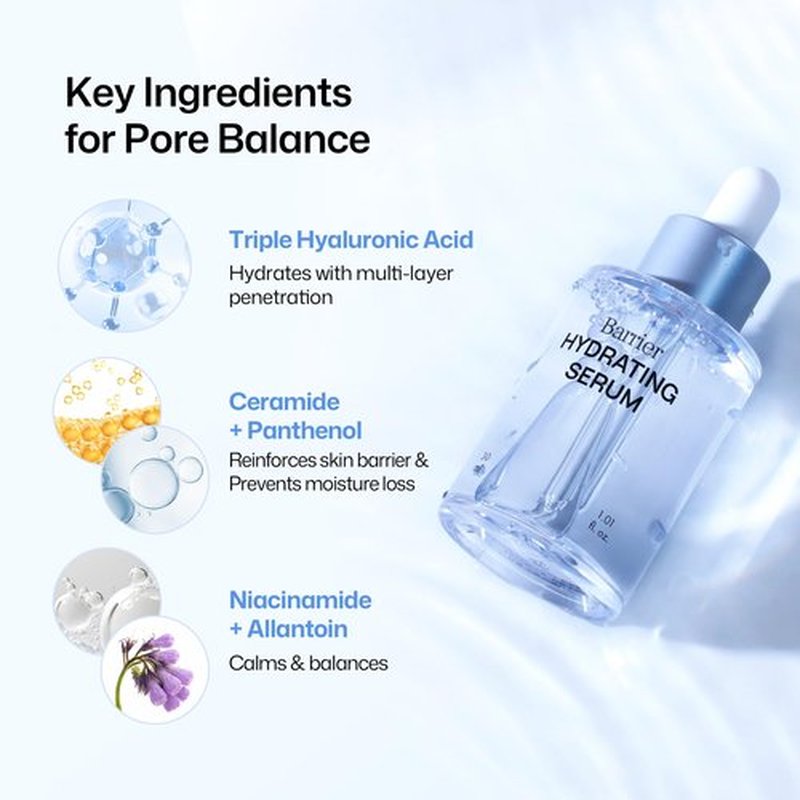 HAPA KRISTIN Ceramide Barrier Repair Serum, Panthenol + Hyaluronic Acid Hydrating Serum for Dry & Sensitive Skin, Fragrance Free, 1.01 fl oz