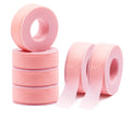 Miuffue Lash Tape for Eyelash Extensions, Sticky Silicone Adhesive Pain-Free Removal Eyelash Tape, Pink Sensitive Breathable Medical Micro-Porous Lash Tech Supplies, 0.5 in x 4 Yds, 6 Rolls