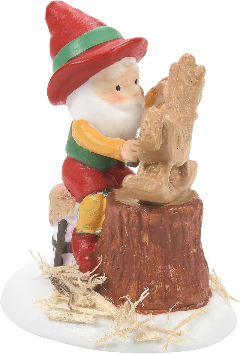 Department 56 Elf Ready for Paint Figurine - 1.85 Inch, Multicolor North Pole Village Accessory