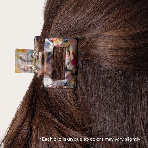 Everist Small Confetti Claw Clip – Recycled, Gentle Mini Hair Clip for All Hair Types