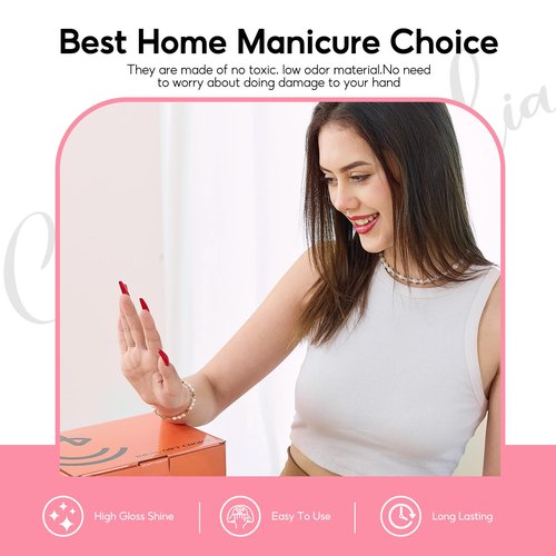 COSCELIA 25PCS Gel Nail Polish Set Winter Spring Colors Gel Nail Polish Soak Off with Glossy Matte Silver Golden Glitter Top Coat Red Brown Black White Green DIY Valentines Day Gifts for Women Girls