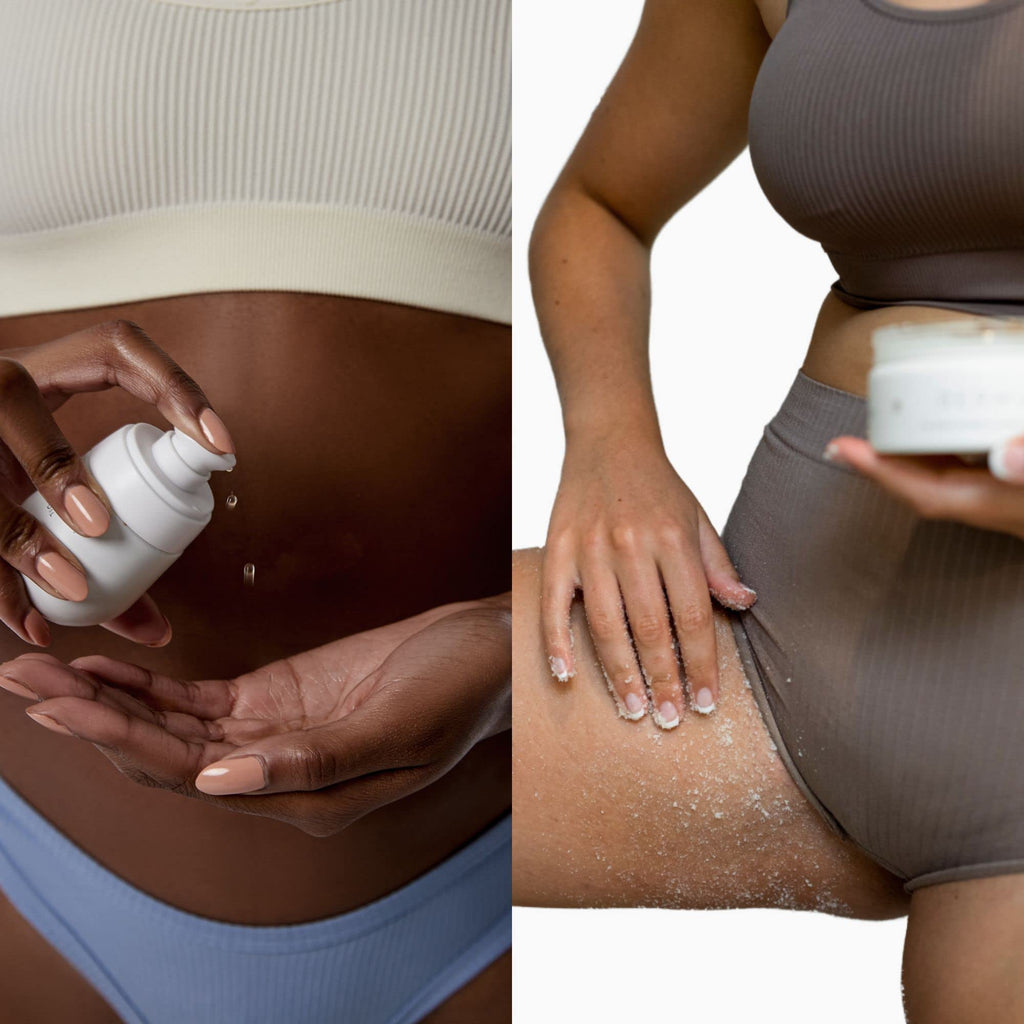 Bushbalm Dark Spots and Ingrown Hair 2 Step Routine - Rejuvenate and Nourish - Ingrown Hair Oil (30 ml) and Exfoliating Scrub (236 ml) - Bermuda - Valued at $49