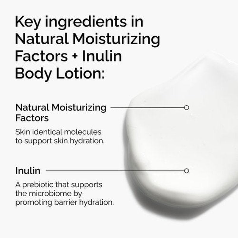 The Ordinary Natural Moisturizing Factors + Inulin Body Lotion, Lightweight Hydration for All-Day Moisture & Skin Barrier Support, Accepted by the National Eczema Association, 8.1 Fl Oz